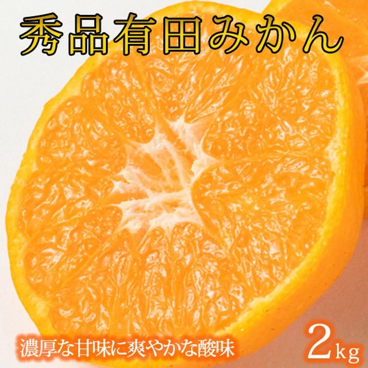 
            秀品 有田みかん 2kg 2S～Lサイズのいずれか◇
※2025年11月下旬〜2026年1月下旬頃に順次発送予定 ふるさと納税 みかん
          