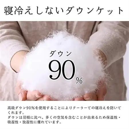 【洗える】春夏用シングルダウン90%ダウンケット国産抗菌防臭防ダニ羽毛肌掛けふとん【1227642】