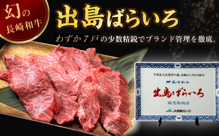 【日本一の和牛】長崎和牛 出島ばらいろ 特選焼肉 セット （ロース カルビ カタロース モモ のいずれか2種類）約300g×2 【合同会社　肉のマルシン】[RCI045]