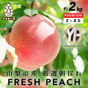 【ふるさと納税】2025年先行予約 約2kg 完熟 桃 とろける甘み YAMANASHI PRIDE (5～8玉)_桃 山梨 もも モモ フルーツ 果物 くだもの ふるさと 産地直送 山梨県 山梨市 人気 美味しい 【配送不可地域：離島・北海道・沖縄県・中国・四国・九州】【1222000】