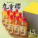 【ふるさと納税】本みりん 九重櫻 500ml × 9本 入り 4.5L 調味料 国産 全国酒類品評会名誉大賞受賞 三河 みりん 発祥 醸造元 九重味淋 醸造のまち碧南 国内産 水稲もち米 米こうじ 本格米焼酎 使用 愛知県 碧南市 送料無料