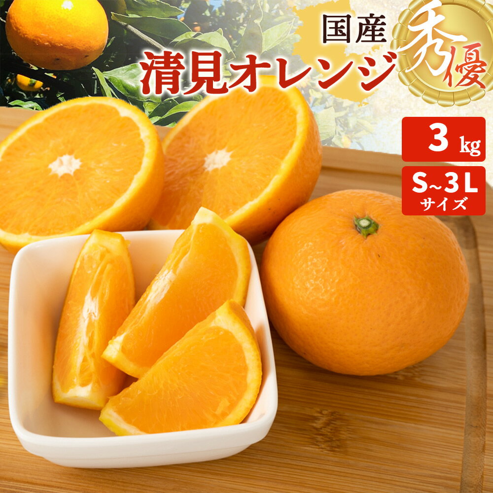 【ふるさと納税】【限定】 【2026年先行予約】清見オレンジ 秀優 3kg S～3Lサイズ【清見 みかん オレンジ タンゴール きよみ 柑橘 和歌山】