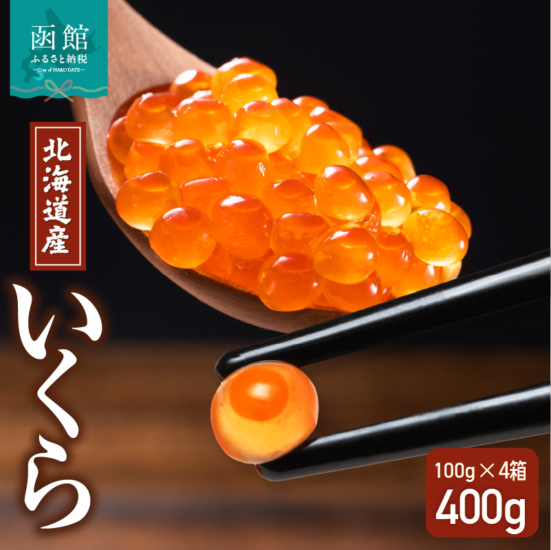 北海道産いくら 100g×4箱_HD117-032