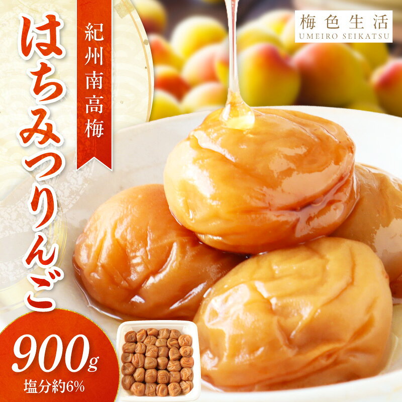 【ふるさと納税】【紀州南高梅】はちみつりんご梅干 梅の想い900g
