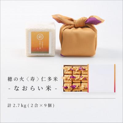 ふるさと納税 松江市 【仁多米・コシヒカリ】なおらい米 真空キューブ 2合×9個セット(2700g)(松江市)
