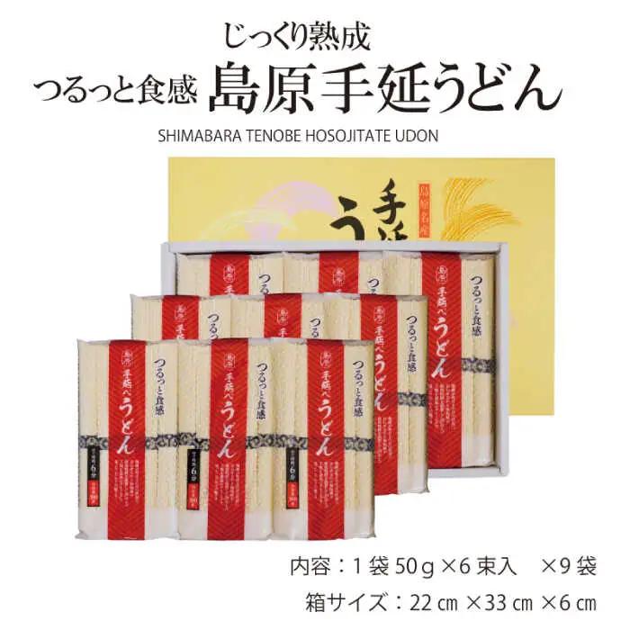 【モチモチでつるっと食感！細うどんが最高！】 こだわりの麺匠が創る 島原 手延 細うどん 9袋 (54束・2.7キロ) / 島原手延べ うどん ウドン 饂飩 麺 / 南島原市 / ふるさと企画 [SB