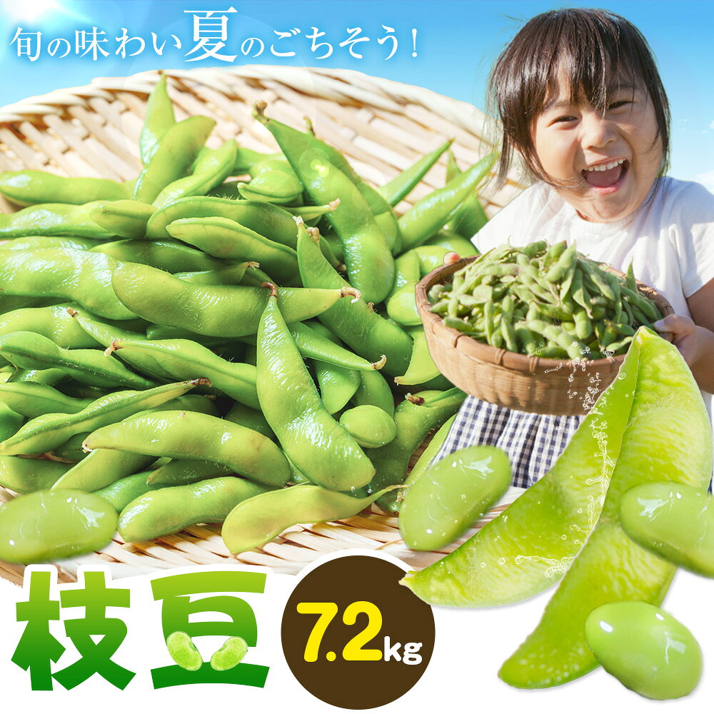 【ふるさと納税】枝豆 7.2kg 株式会社四宮農園 《7月上旬-8月末頃出荷》 徳島県 上板町 野菜 青果物 枝豆 豆 エダマメ マメ