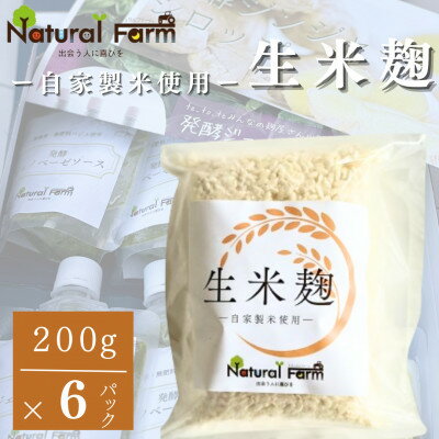 【ふるさと納税】【自家製米使用】生米麹　6パックセット A5-20【配送不可地域：離島】【1619030】
