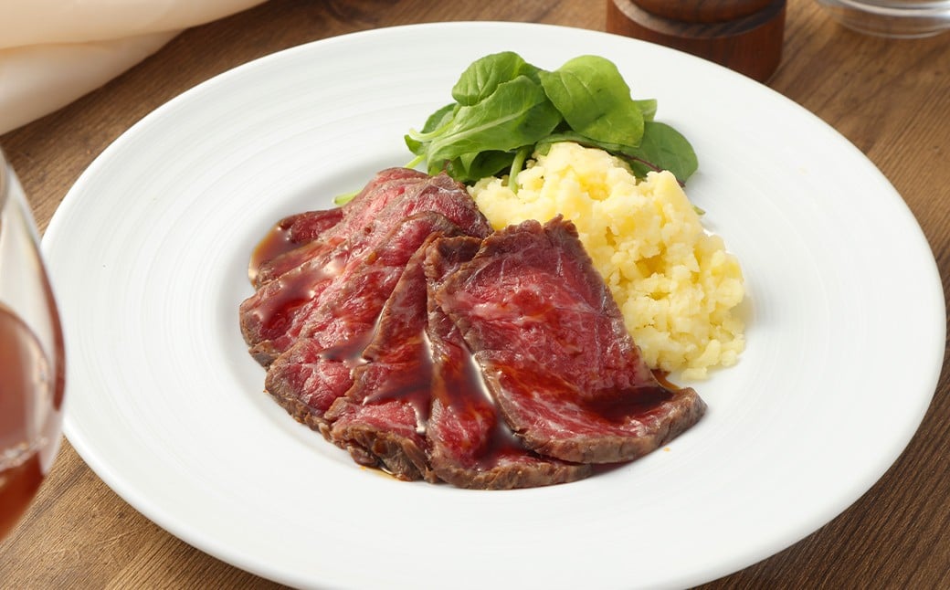 【A4ランク】長崎和牛 ローストビーフ 約500g ／ 国産 和牛 牛肉 お肉 モモ肉 もも ブロック タレ付き 長崎