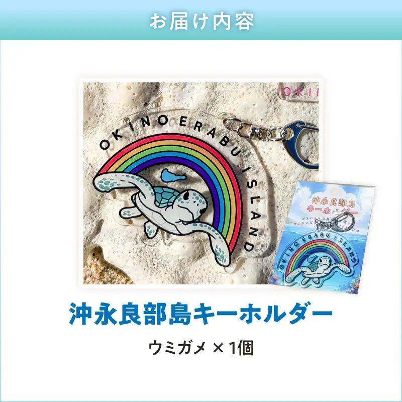 沖永良部島キーホルダー （ ウミガメ ） W073-001-03 キーホルダー