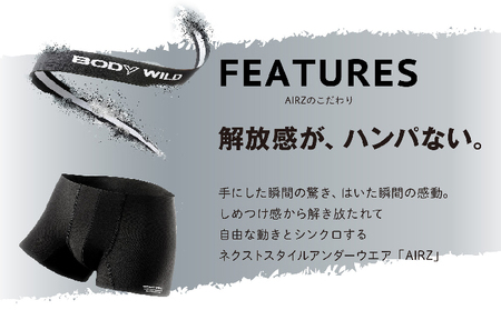 グンゼ BODYWILD AIRZ ボクサーパンツ LLサイズ 10枚セット（ネービーブルー10枚）GUNZE