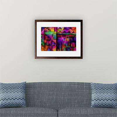 ふるさと納税 綾部市 ＼京都・綾部の癒やし系作家/【絵画】　moving desire　額装サイズ526mmx412mm |  | 02