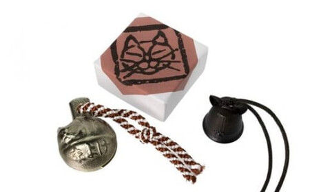 小田原にゃんこセット（にゃんこ鐘ペンダント&まよけ猫鈴）【鈴 すず スズ 鐘ペンダント カネ かね ペンダント 猫鈴 にゃんこ 贈り物 プレゼント ギフト 銅合金 ねこ ネコ 猫 ３点セット 神奈川県 小田原市 にゃんこ にゃんこ 】