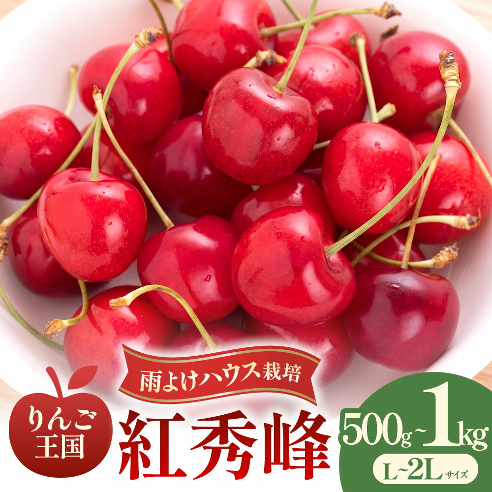 【ふるさと納税】さくらんぼ【紅秀峰】 選べる容量：約500g・1kg（L〜2Lサイズ）バラ詰め【2026年産】★2026年6月下旬〜7月中旬頃にかけて順次発送予定★