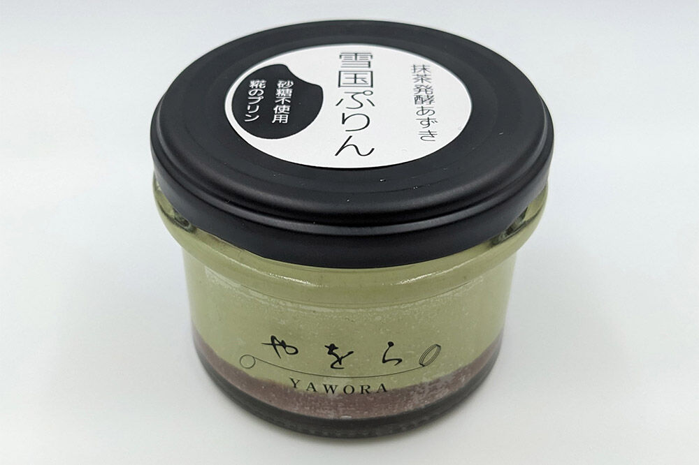 雪国ぷりん9個セット［抹茶発酵あずき］砂糖・保存料不使用 プリン スイーツ [ぷりん プリン ミルクプリン 米糀 あめこうじ 発酵あずき 小豆 抹茶 砂糖不使用 保存料不使用 秋田県]