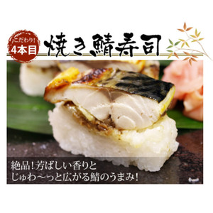 おっぱ寿司4種(鯖・太刀魚・ハモ・焼き鯖)ハーフセット(B1120-1)