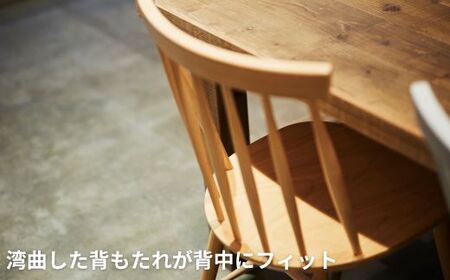 ２脚 木製ダイニングチェア ウィンザーチェア 椅子 北欧 ビーチ材 無垢材 ｜Coccole C203 【15_1-001】