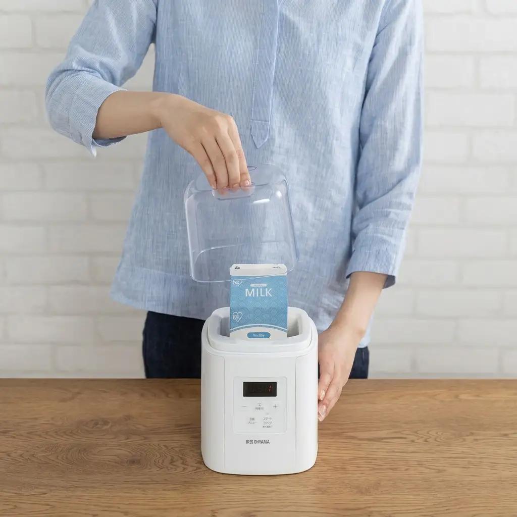 ヨーグルトメーカー IYM-016-W ホワイト ヨーグルト 手作り 自家製 牛乳パック 簡単 調理 牛乳 豆乳 甘酒 塩こうじ サラダチキン 自動メニュー レシピブック付き アイリスオーヤマ キッチ