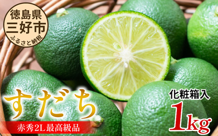 【期間限定】 すだち 三好市産 1kg・2Lサイズ 徳島 果汁 柑橘 果物 フルーツ ［すだち］ 