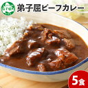 【ふるさと納税】 470. ビーフカレー 5個 セット 中辛 牛肉 業務用 レトルトカレー レトルト食品 野菜 備蓄 まとめ買い 10000円 北海道 弟子屈町