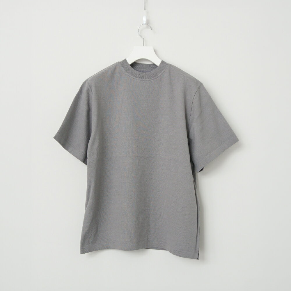 【ふるさと納税】【Yonetomi】米富繊維 LIGHT WAVE COTTON KNIT PULLOVER L.GRAY グレー 服 洋服 ユニセックス メンズ レディース ブランド 数量限定 山形県 山辺町 yt-lwplh