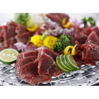 ふるさと納税 菊池市 【熊本　と畜】赤身馬刺し　ロース　約200g(菊池市)