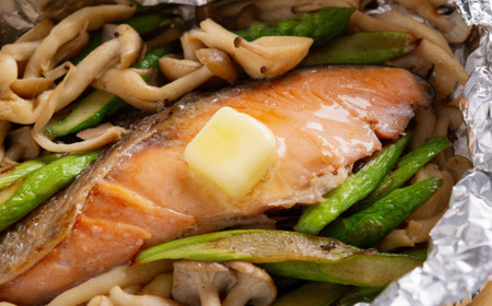 朝食セット 天然新巻鮭切り身 5切と網走湖のしじみ貝 1kg ABE113 | 切り身 しじみ