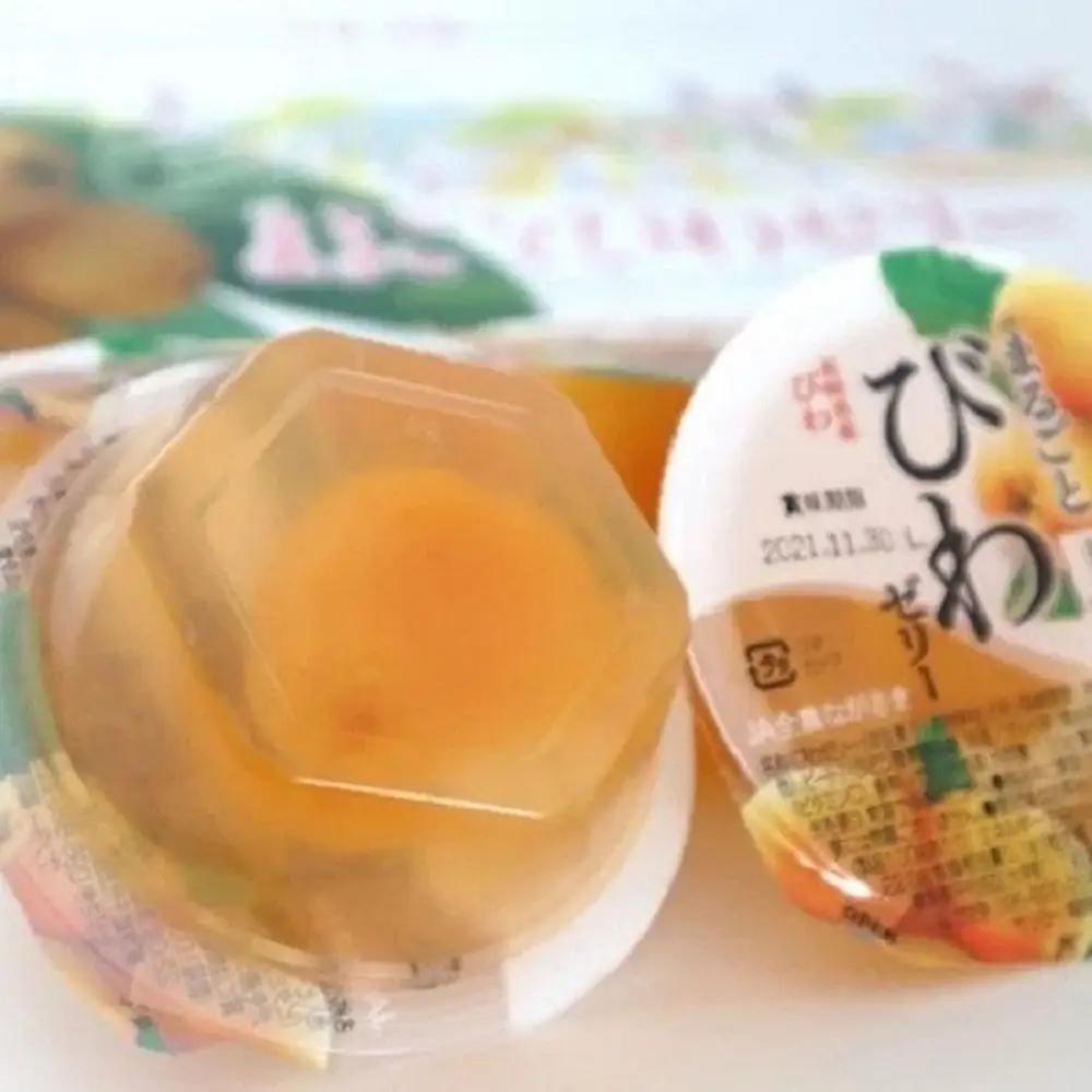 【定期便3回】＜長崎びわをまるごと1個使用！＞まるごとびわゼリー 8個入り