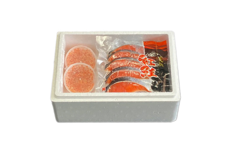 いくら醤油漬け100g×2P、紅鮭切身5切×4P C-76006