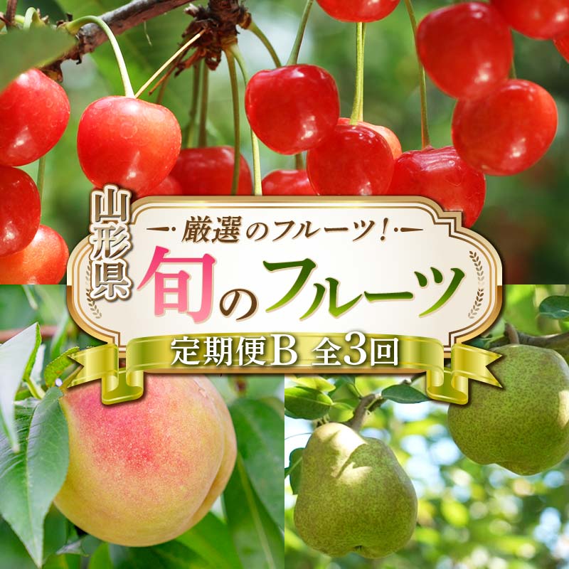 【ふるさと納税】 令和8年6月発送開始 山形県 厳選のフルーツ！ 山形県旬のフルーツ定期便B 全3回 FSY-2277