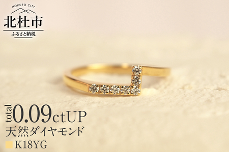 K18 天然ダイヤモンド　WING rest リング【K18YG】 リング 指輪 ダイヤ アクセサリー ジュエリー レディースイエローゴールド YG K18 天然ダイヤモンド 鑑別書付 保証書付 ジュエリーケース付 ギフト プレゼント 贈り物