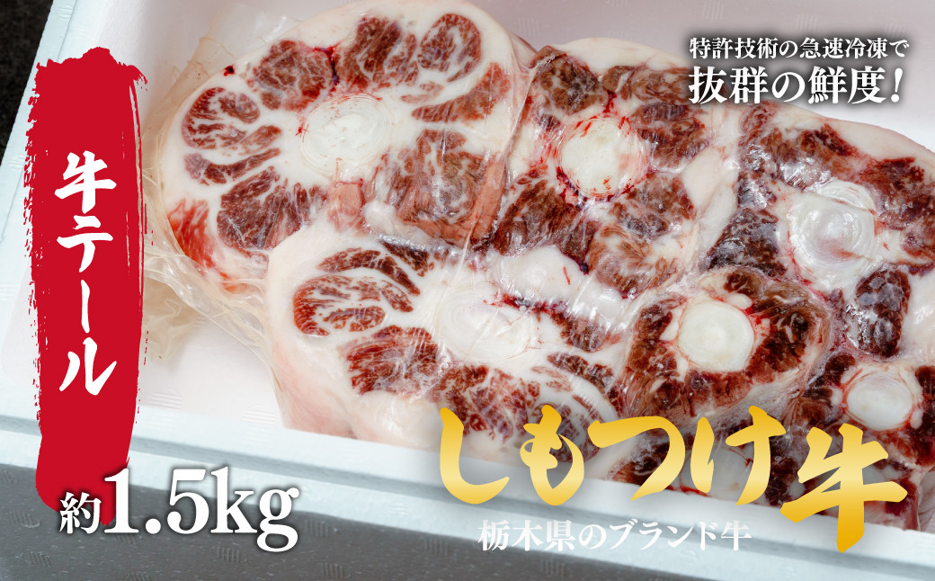 
            しもつけ牛　国産牛のテール肉約1.5kg | 牛肉 肉 お肉 煮込み料理 シチュー テールスープ 産地直送 国産 国産牛 交雑 赤身 霜降り 希少 旨味 旨み 熟成 急速冷凍 テクニカン テクニカン社 スキンパック 真空パック 真空包装 コラーゲン コトラミートカルチャ 栃木県 茂木町
          