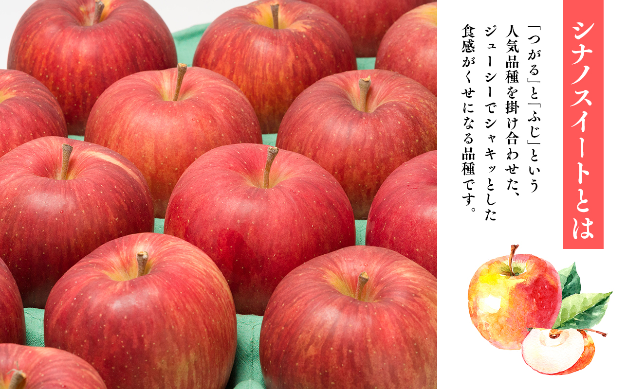 年明け発送 【訳あり】家庭用 シナノスイート 約2kg【青森県 平川市 那由多のりんご園】