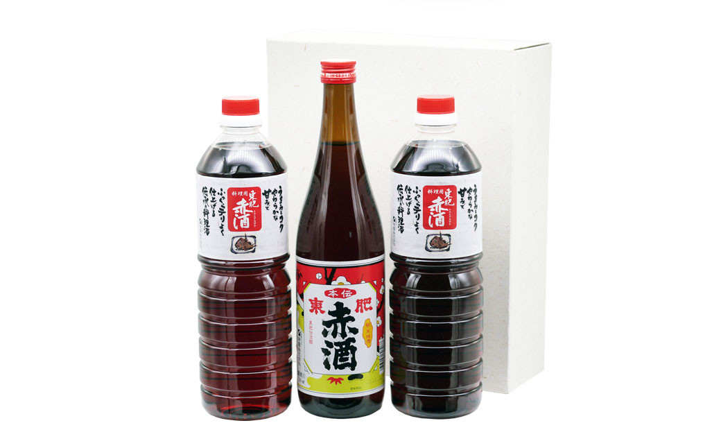 東肥 赤酒セット 計2.72L 赤酒 720ml + 料理用 赤酒 1L×2