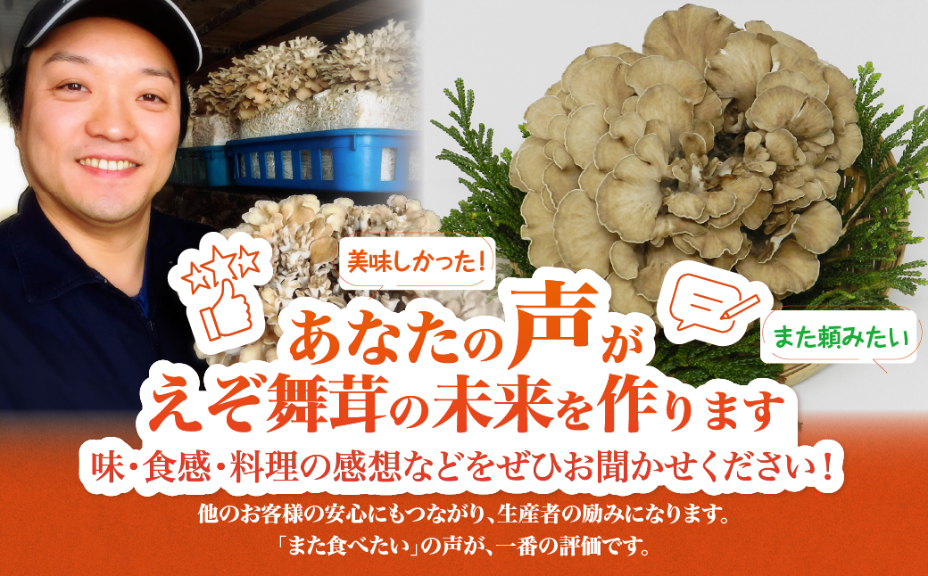北海道厚沢部町産 新鮮えぞ舞茸セット ASM004