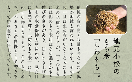 【河田ふたば】しわ餅 10個入×2袋 計20個 餅 ck002n00