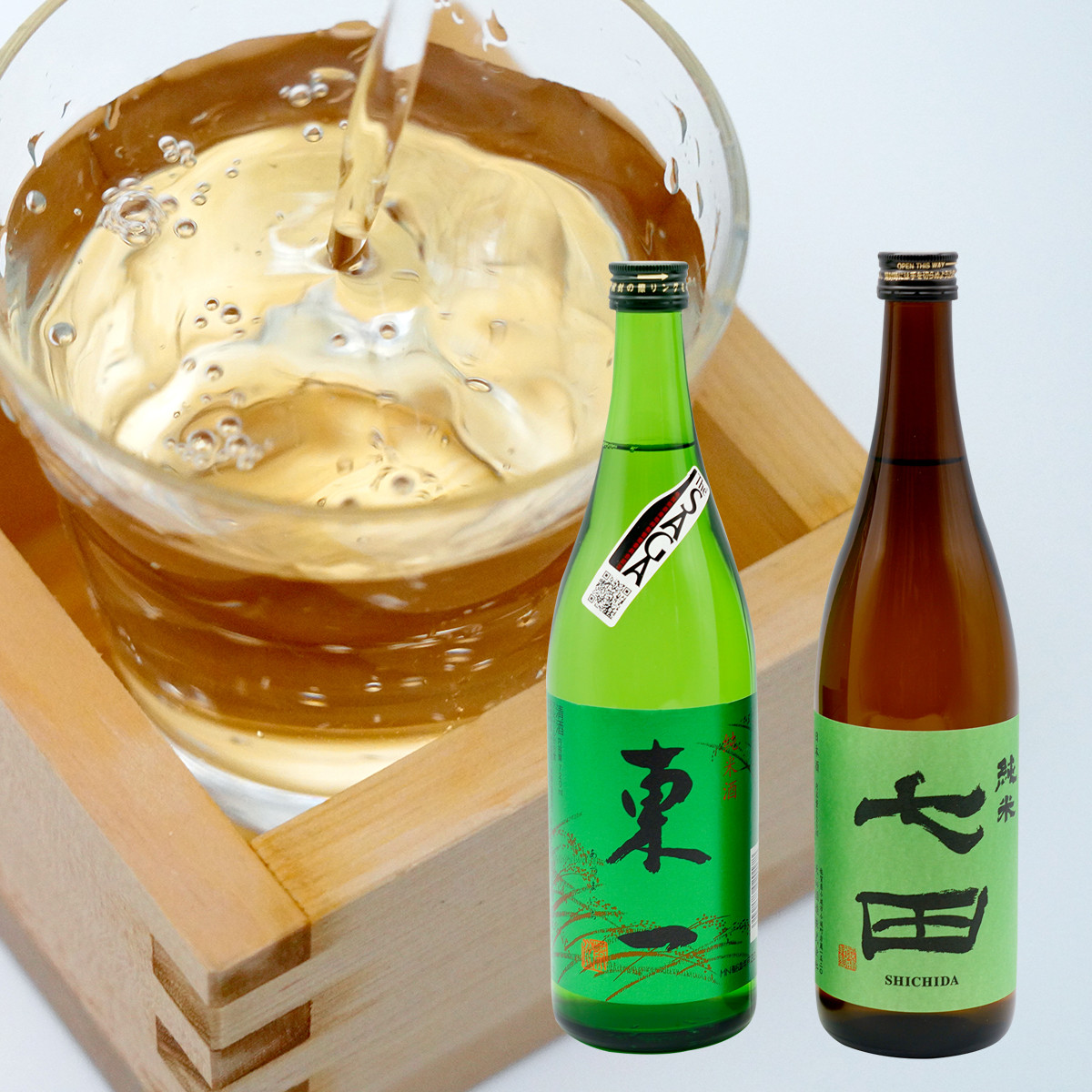 
            《The SAGA 認定酒》さがん酒 七田 純米酒 / 東一 純米酒 720ml×2本 セット【佐嘉蔵屋】受賞 飲み比べ 天山酒造 五町田酒造 S11-1
          