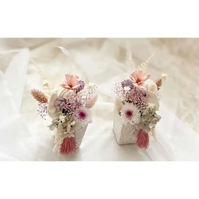 プリザーブドフラワーの仏花 「想花（おもいばな）」 2個セット フラワー プリザーブドフラワー 花 仏花 仏壇用 お仏壇 お供え 岡山 赤磐市