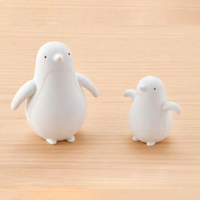 【波佐見焼】 置物 ・ペンギン大小（無釉・つや無し） インテリア 陶器 雑貨 【アトリエやま】 [RE08]  波佐見焼