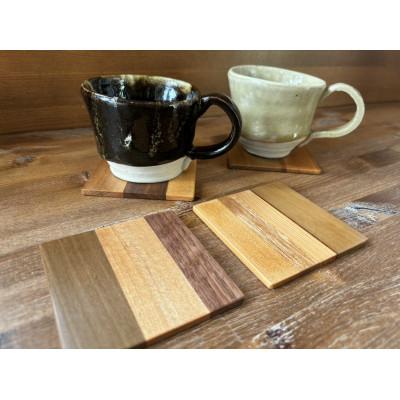 ふるさと納税 日立市 寄木コースターセット(4枚) |  | 01