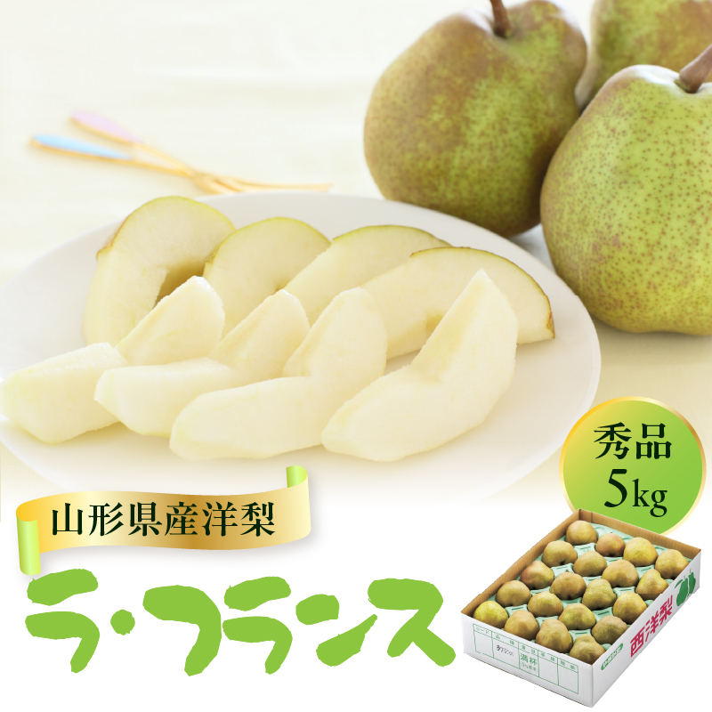 山形県産洋梨 ラ・フランス 秀品 約5kg【2026年11月上旬頃～発送予定】