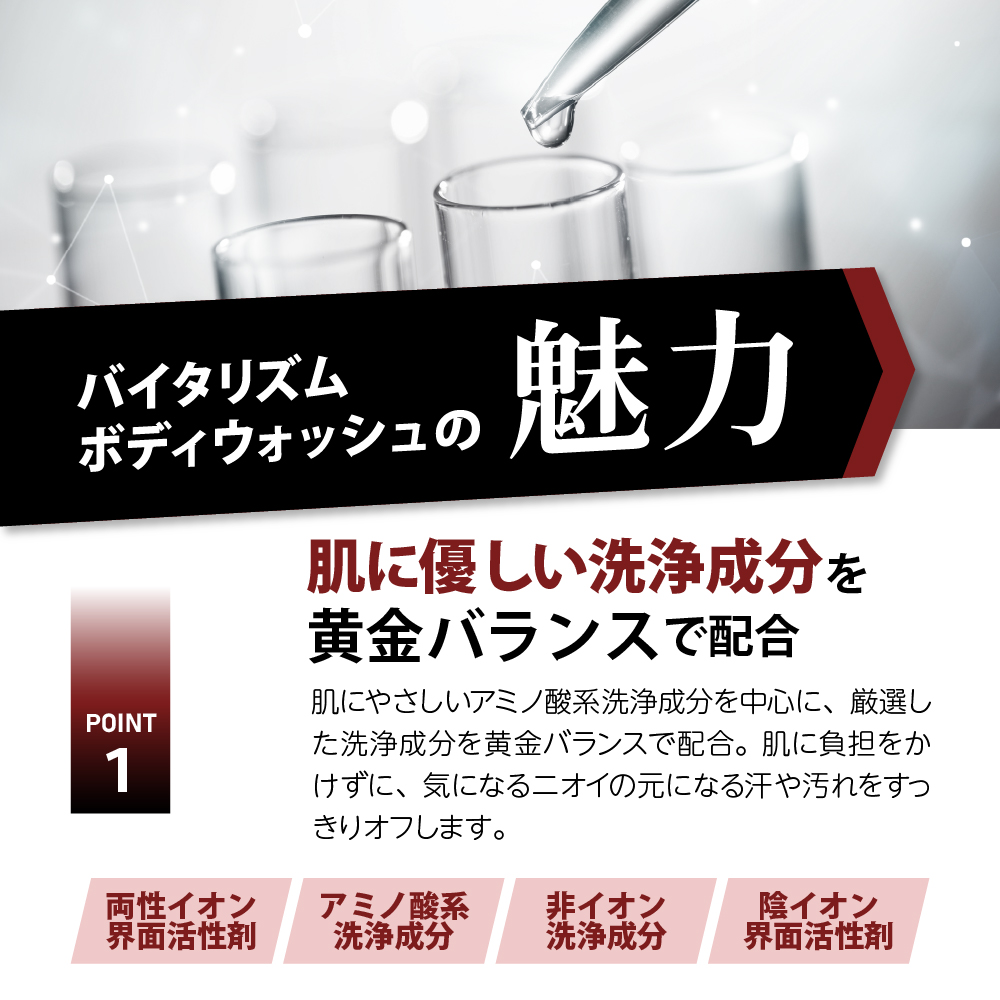 バイタリズム ボディウォッシュ　500ml×3本　群馬県 千代田町