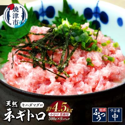 ふるさと納税 焼津市 焼津 海の極 海伸 マグロ ネギトロ 小分け 業務用 4.5kg 500g×9(a37-010)