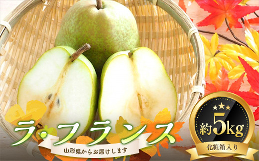 
            《2025年発送》 ラ・フランス 約5kg 化粧箱入り FSY-0865
          