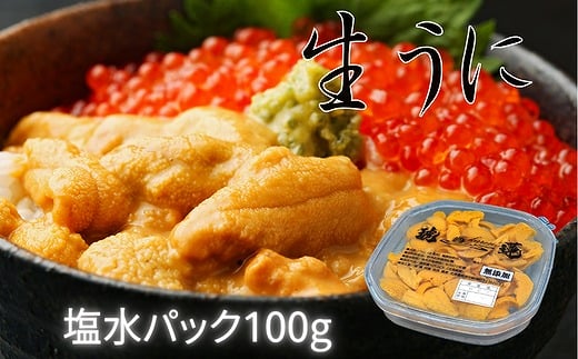 A-61001【12/14まで年内配送】 エゾバフンウニ塩水パック100g×1P