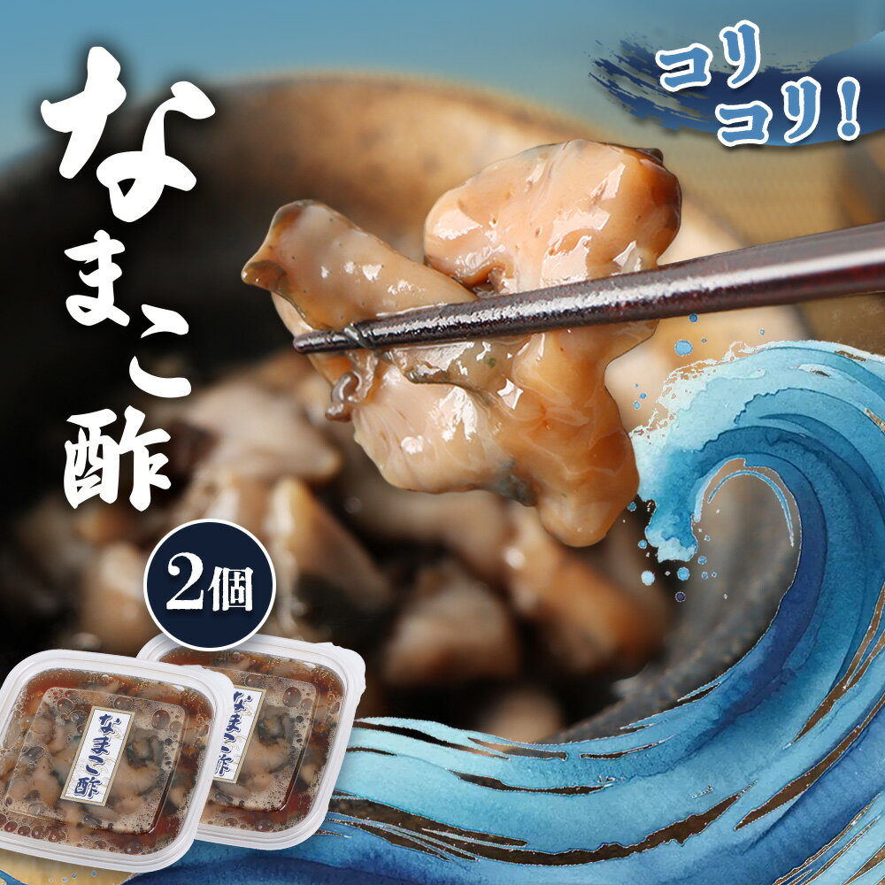 【ふるさと納税】【マリナシーフーズ】なまこ酢×2個 120g | ナマコ 酢 利尻昆布 タレ コラーゲン コンドロイチン 低カロリー 酒の肴 おつまみ 海鮮 珍味 美容 健康 小分け 時短 お取り寄せ 北海道 羽幌町 羽幌【02138】