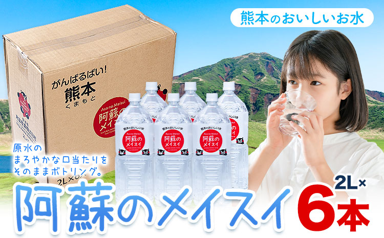 水 熊本 の おいしい お水 阿蘇のメイスイ 2L × 6本 1ケース  丸富産業《30日以内に出荷予定(土日祝除く)》熊本県 産山村 水 天然水 みず 熊本 飲料 熊本県 ミネラルウォーター---ubuyama_mrt_21_6p---