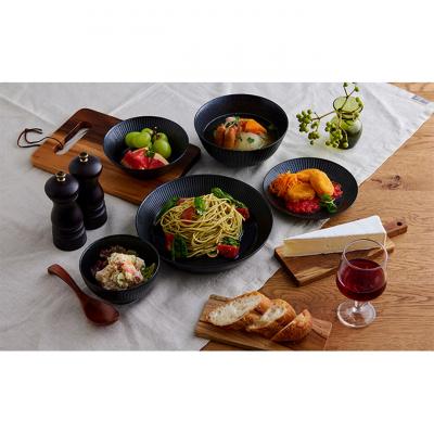 ふるさと納税 大河原町 食器 5点セット MNW-5S ブラック 電子レンジ 食洗器対応 磁器[53751999] |  | 02