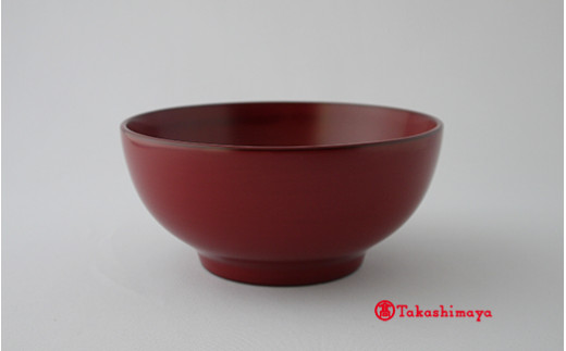 輪島漆器〈輪島キリモト〉いそ椀（本朱） [高島屋選定品]