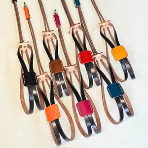 小～中型犬用スライドコントロールハーネス ベンズヌメ黒（ブッテーロ/ルガトショルダー） ブラックピンク